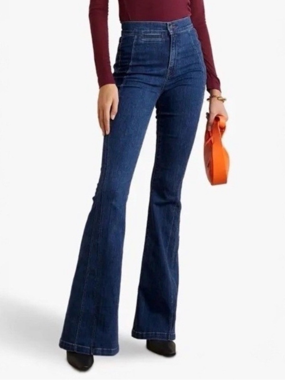 Veronica Beard High-Rise Flare Jeans